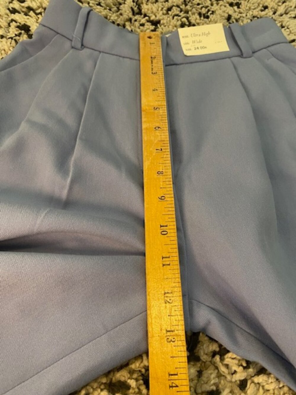 Abercrombie & Fitch Sloane Wide Leg Pants 00 Lavender/Pale Blue NWT - Picture 14 of 16